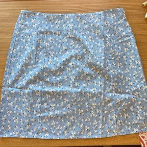 Blue floral Romwe skirt